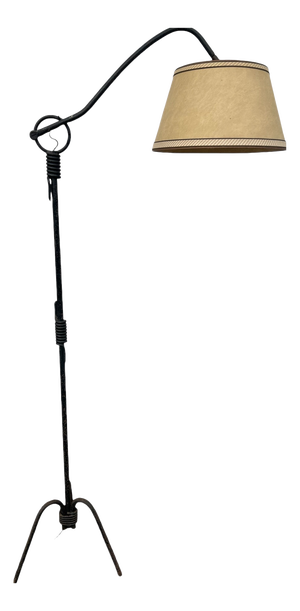 Wrought Iron Floor Lamp by Jean Royére, 1940s