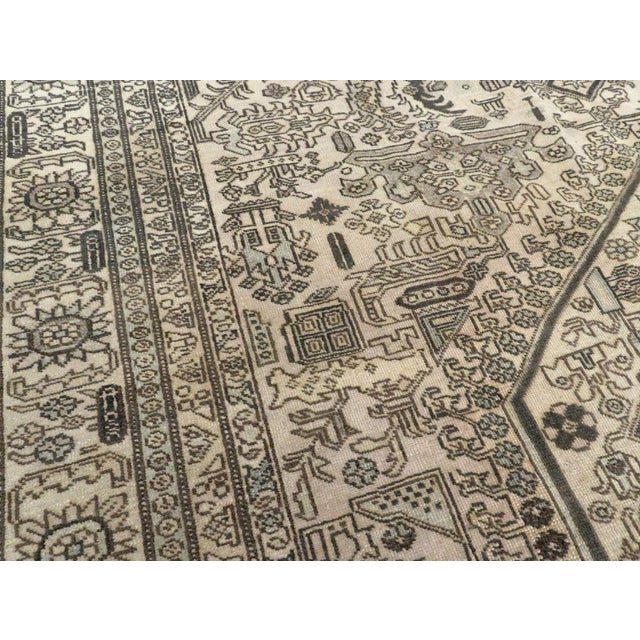 Rustic Galerie Shabab Collection Mid-20th Century Persian Tabriz Accent Rug For Sale - Image 3 of 7