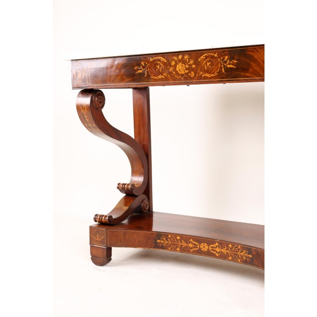Early 19th Century Empire Console in Mahogany, 1830s For Sale - Image 5 of 17