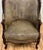 Vintage Hancock & Moore Gray Leather Bergere Chair For Sale - Image 9 of 13