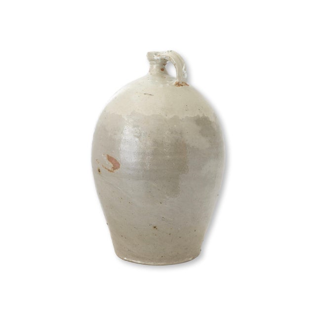 Antique French Glazed Terracotta Jug For Sale - Image 4 of 7