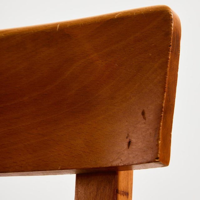 Wood Vintage Side Chair in Oak For Sale - Image 7 of 18