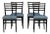 Ebonised Dining Chairs, 1960, Set of 4 For Sale
