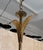 Spanish 1950’s Gilt Iron Twelve-Arm Chandelier With Opaline Glass Center Light For Sale - Image 11 of 18