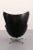 The Egg Chair – Arne Jacobsen, Denmark, 1960 – Black Leather by Fritz Hansen For Sale - Image 4 of 9