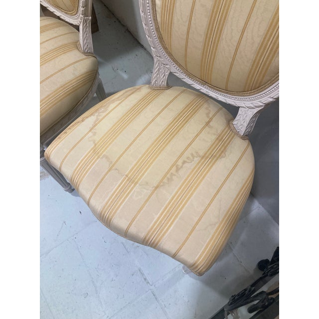 Classic French Louis XVI Side Chairs - a Pair For Sale - Image 12 of 13