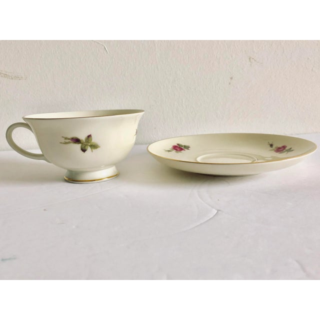 Rosenthal Vintage Floral Design Rosenthal “Aida “ Teacup & Saucer For Sale - Image 4 of 6