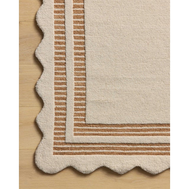 2020s Chris Loves Julia x Loloi Scottie Ivory / Rust 2'-0" x 5'-0" Accent Rug For Sale - Image 5 of 6