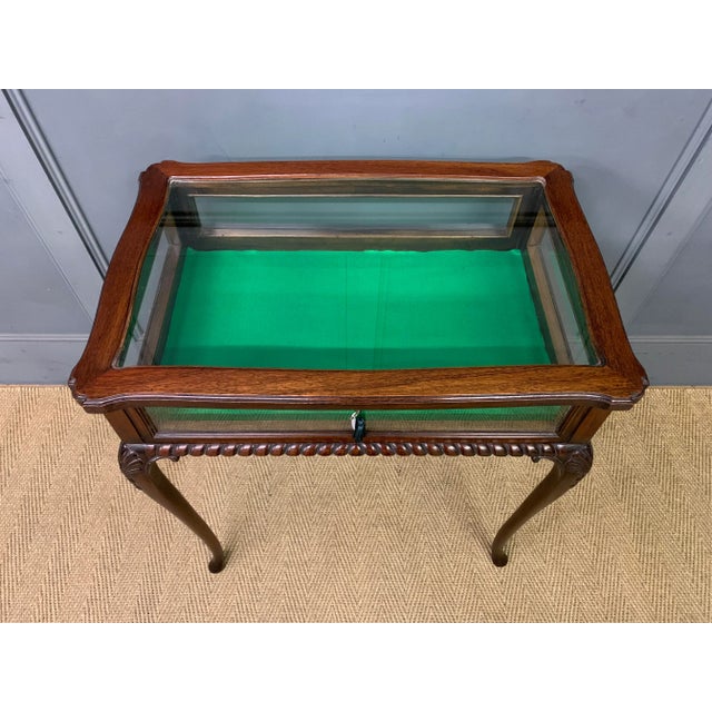 Wood Antique Jewelry Table in Mahogany, 1900 For Sale - Image 7 of 9