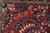 Red Vintage Hand-Knotted Oriental Wool Scatter Rug Mat Red Indigo Vase 2x3' For Sale - Image 8 of 10