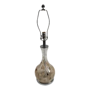 Coastal Table Lamp With Seashell-Infused Glass