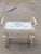 Vintage Chic Turned-Leg Cream Boho Bench For Sale - Image 13 of 13