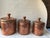 Art Deco Vintage Copper Canister Containers- Set of 3 For Sale - Image 3 of 13