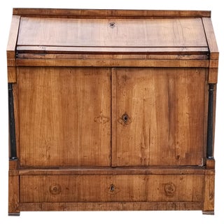 Antique Empire Era Secretaire with Doors For Sale