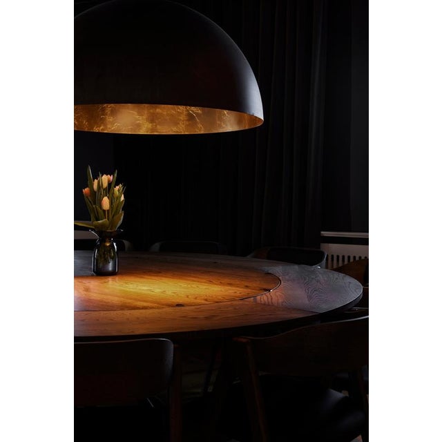 Contemporary Hector Dark Oak Dining Table 140 by Eberhart Furniture For Sale - Image 3 of 9