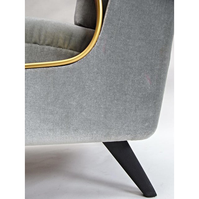 Carlo Armchair in Velvet with Spring Core Cushions For Sale - Image 12 of 18