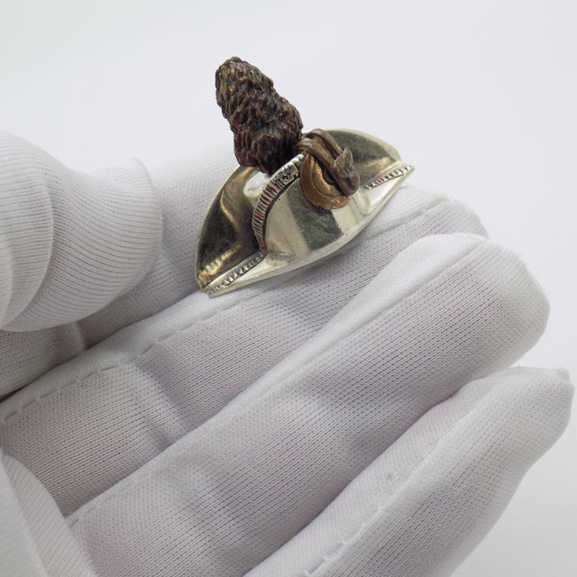 A vintage Italian Carabinieri-themed miniature, handcrafted in Arezzo, Tuscany, between the 1980s and 1990s by the...