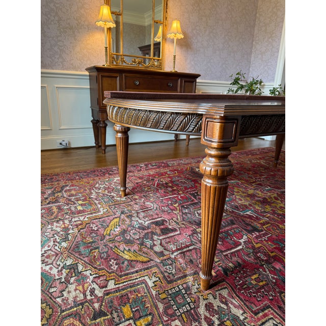 Thomasville Acanthus Leaf Dining Table and Chair Set For Sale - Image 4 of 13