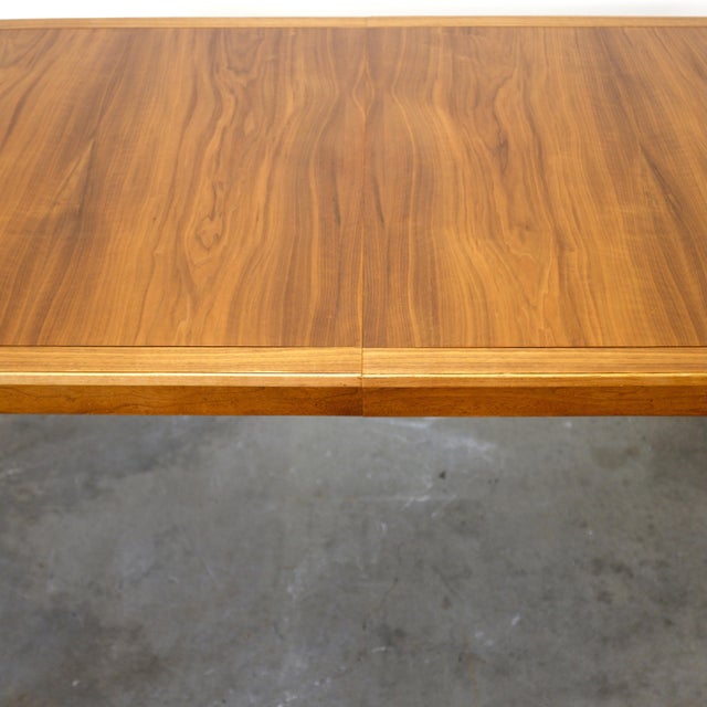 Brown 1950s Attributed to Lane “Copenhagen” Walnut & Ash Dining Table For Sale - Image 8 of 18