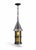 Antique Arts and Crafts Wrought Iron and Hand-Blown Amber Glass Pendant Lantern, 1890 For Sale - Image 11 of 11