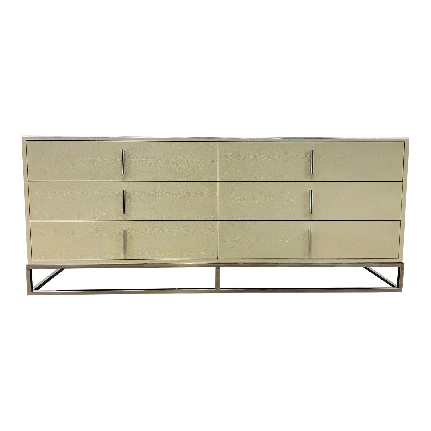 ivory shagreen dresser Ivory Shagreen Embossed Low Dresser by CB2