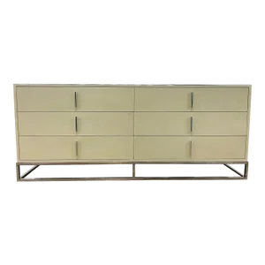 Theodore Alexander Modern Ivory Shagreen Blain Dresser