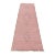 Moroccan Runner 4’1” X 11’11” Pink Wool Contemporary Hand-Knotted Rug For Sale