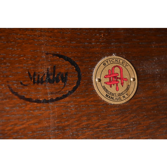 Stickley Mission Oak Arts and Crafts Settle Sofa For Sale - Image 10 of 11