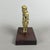 Brass Statue of Man on Donkey with Wooden Base, 20th Century For Sale - Image 4 of 11