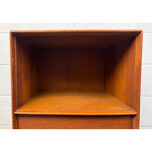 Wood Mid 20th Century T.H. Robsjohn-Gibbings for Widdicomb Mid-Century Walnut Nightstand For Sale - Image 7 of 15