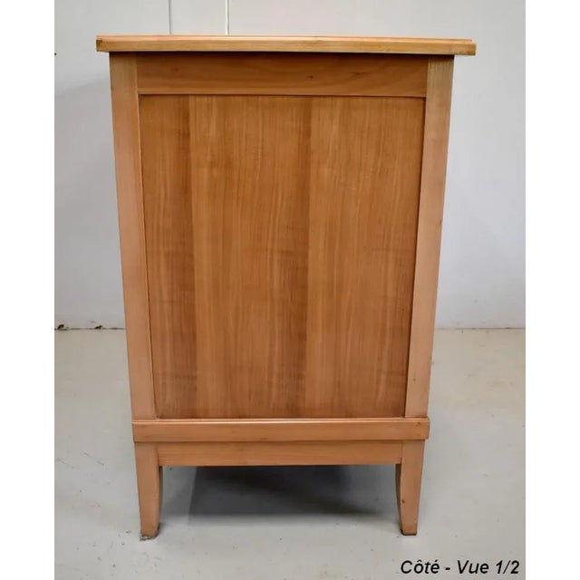 Louis XVI Style Blond Cherry Chest of Drawers, 1910s For Sale - Image 13 of 18