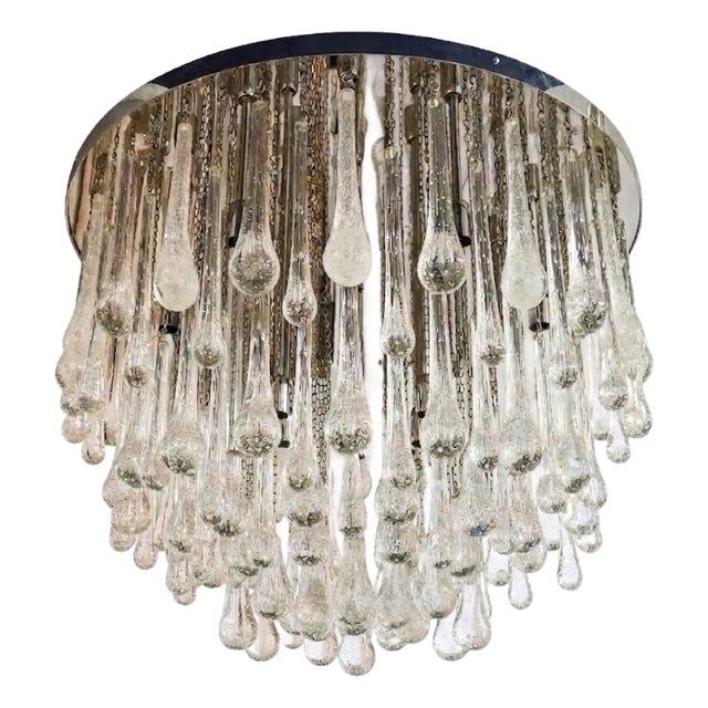 Murano Glass Chandelier, 1970s For Sale