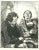 The conversation is an original lithograph on ivory-colored paper, realized by the French draftsman Paul Gavarni (after)...