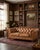 Animal Skin Century Chesterfield Love Seat - Light Brown Leather For Sale - Image 7 of 7