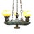 This exquisite antique chandelier, dating to approximately 1900, features a figural bronze frame consistent with the...