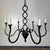Contemporary Wrought Iron Mulholland Chandelier by Miamar Home Sku: Mla0817 For Sale - Image 3 of 10