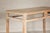 Traditional Tall Console Table with Carved Beaded Rope Motif and Whitewash Natural Finish For Sale - Image 3 of 12