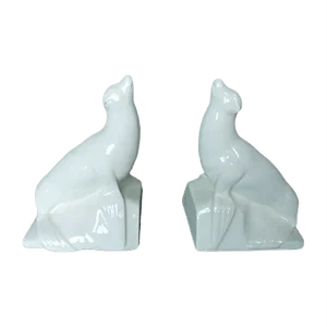 Ceramic Sea Lion Bookends, 1930s, Set of 2