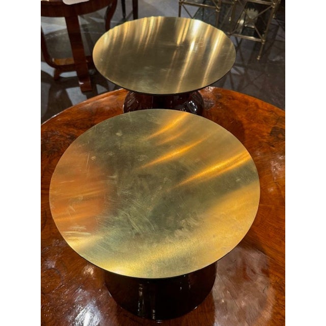 Pair of Italian Amethyst Side Tables For Sale - Image 4 of 5