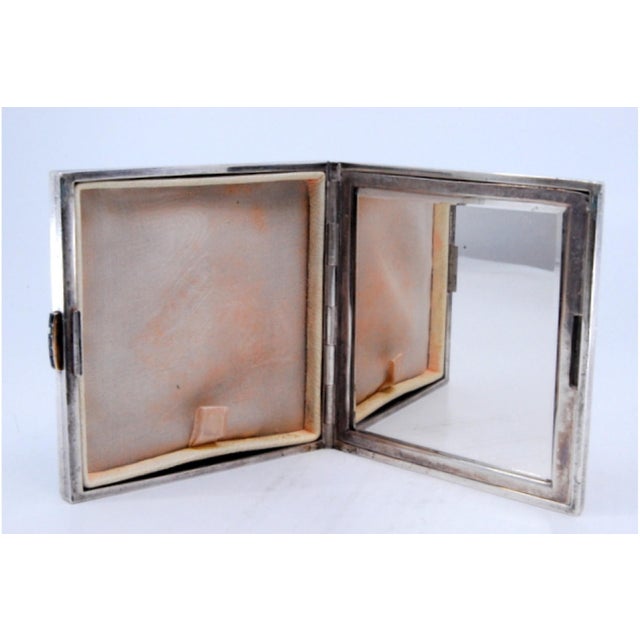 Toiletry Box in Fluted Gold and Silver For Sale - Image 5 of 11