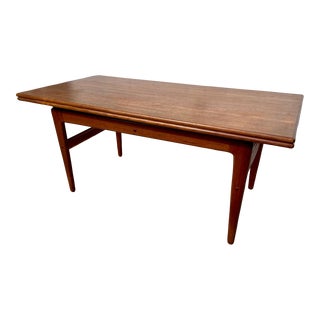1960's Kai Kristiansen Teak Convertible Coffee/Dining Table For Sale
