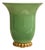 French Art Deco Green Porcelain Table Lamp, 1940s For Sale