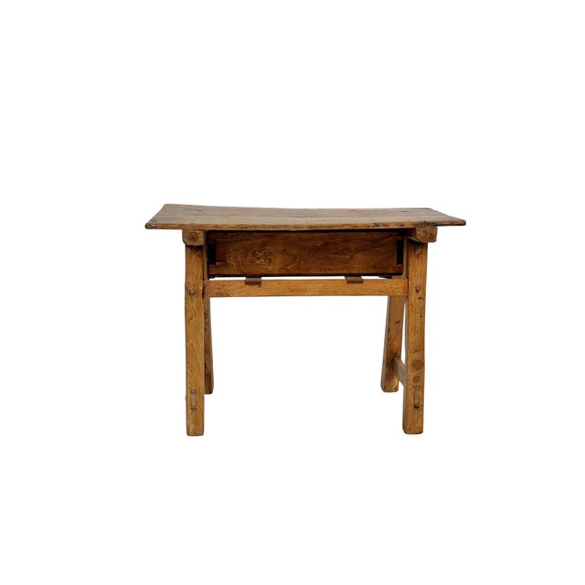 Wood Spanish Wabi-Sabi Popular Table, 1940s For Sale - Image 7 of 10