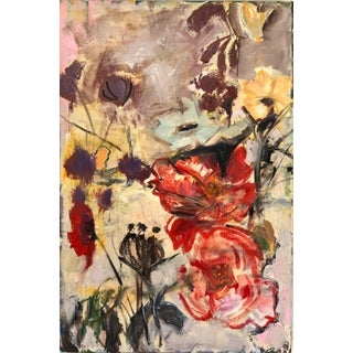 "Wild Flora" Original Oil Painting on Stretched Canvas by Shann Spishak For Sale
