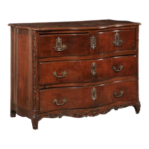 18th Century French Régence Serpentine Commode