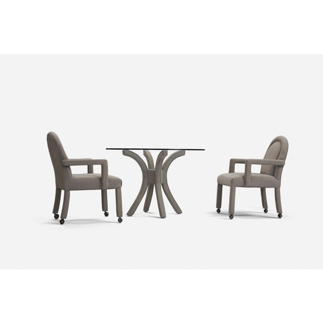 1970s Dining Table and 4 Chairs in the Style of Milo Baughman For Sale - Image 5 of 13