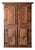 Portuguese 18th Century Carved Solid Chestnut Cabinet For Sale