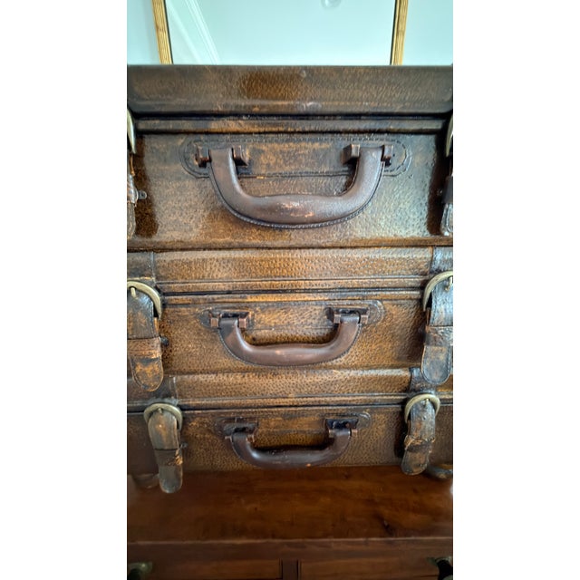 Stacked Suitcase Drinks Tables, a Pair For Sale - Image 9 of 17
