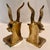 Brass 1970s Solid Brass Ibex Gazelle Bookends -a Pair - Styled After Karl Springer For Sale - Image 8 of 9