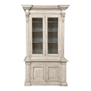 18th Century Italian Neoclassical Painted Bookcase For Sale